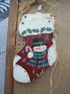 Wood Craft Christmas Stockings